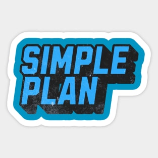 Plan Under Blue Sticker